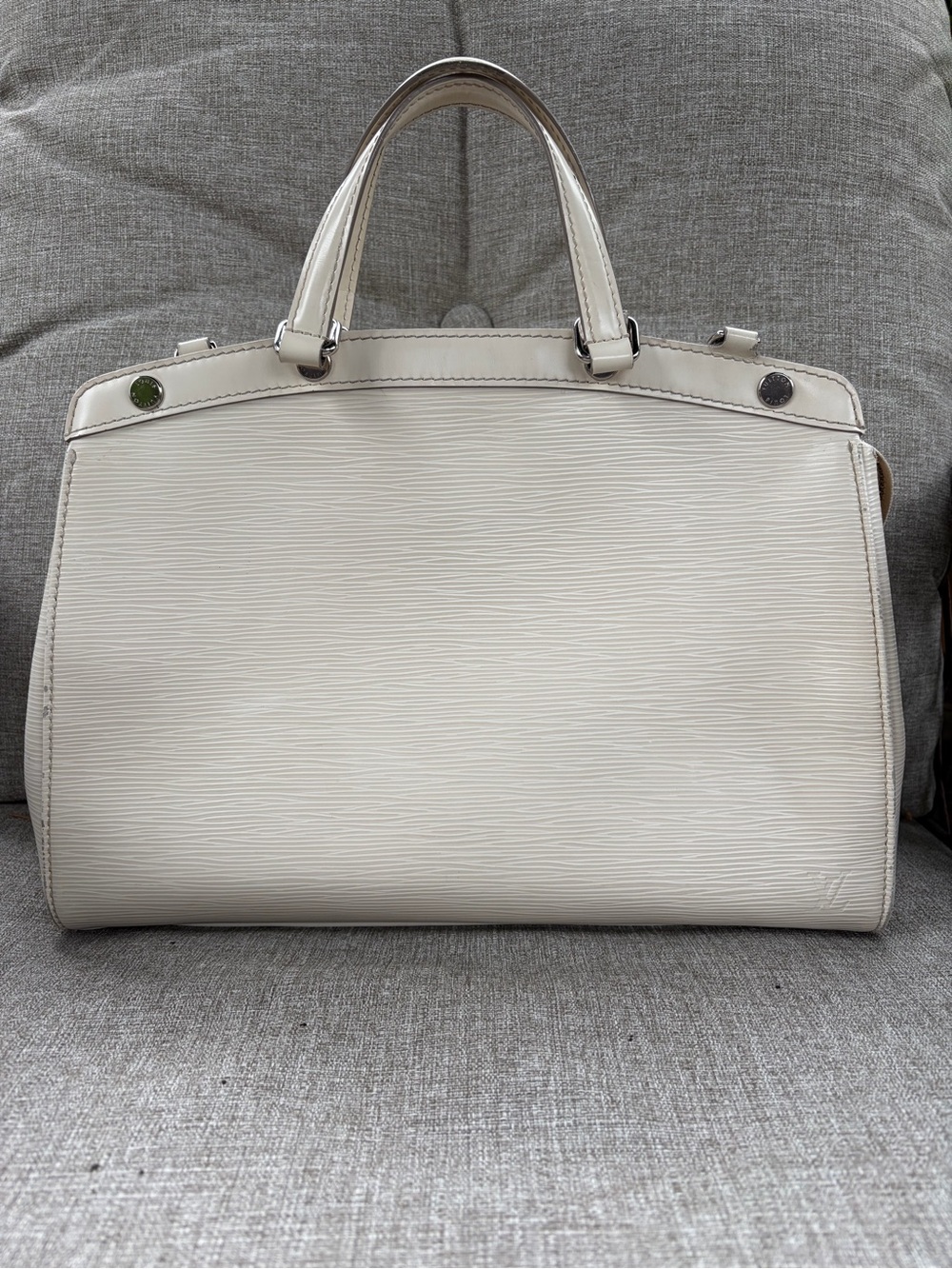 Authentic Louis Vuitton Epi Brea Classic Leather Satchel.